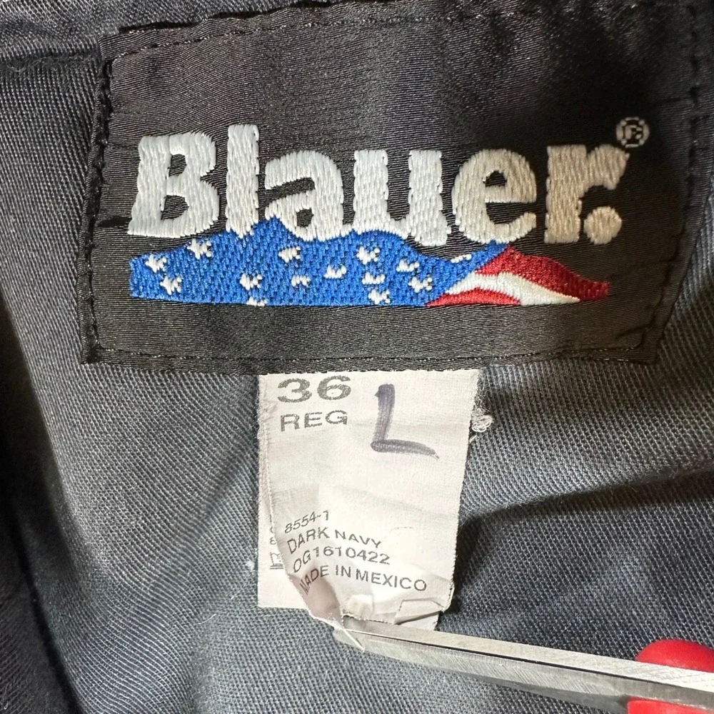 Blauer Tactical Uniform Pants Mens Size 36 Dark Navy Wool Blend Workwear